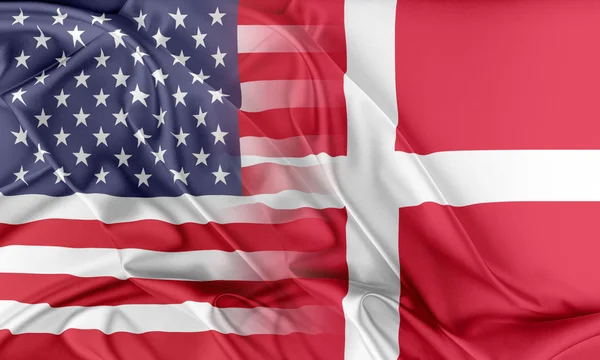 USA and Denmark — Stock Photo, Image