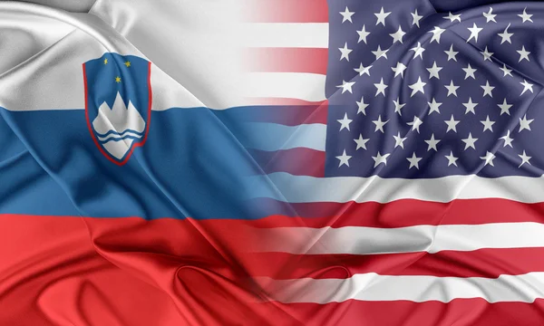 USA and Slovenia — Stock Photo, Image