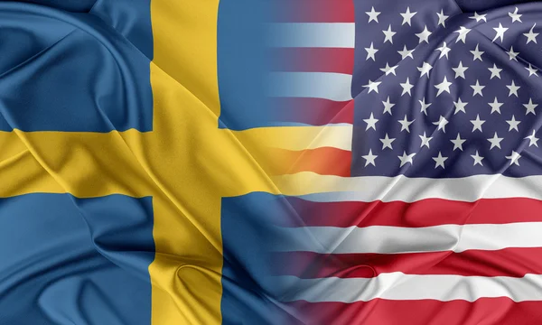 Stati Uniti e Svezia — Foto Stock