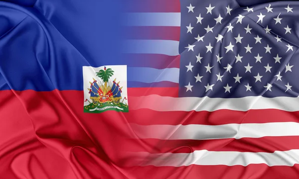 EUA e haiti — Fotografia de Stock