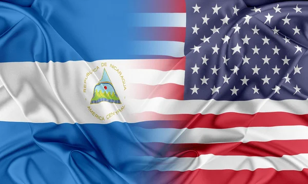 США і Нікарагуа — стокове фото