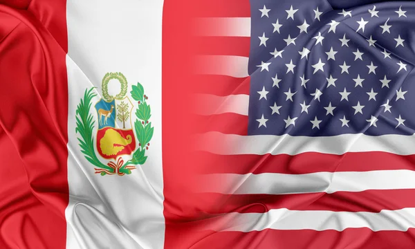 USA och peru — Stockfoto