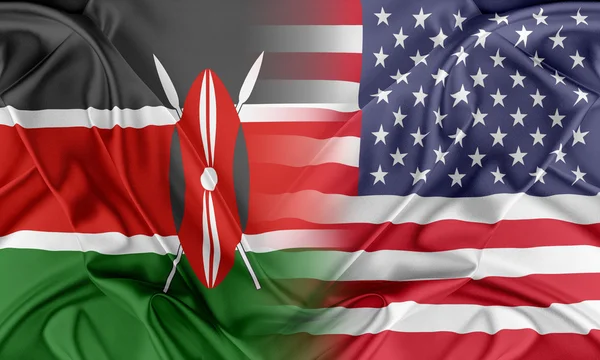 USA och Kenya — Stockfoto