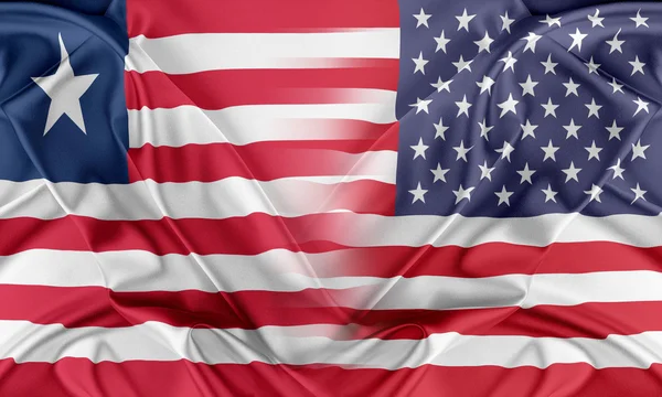 USA och Liberia — Stockfoto