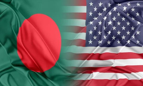 USA i Bangladeszu — Zdjęcie stockowe