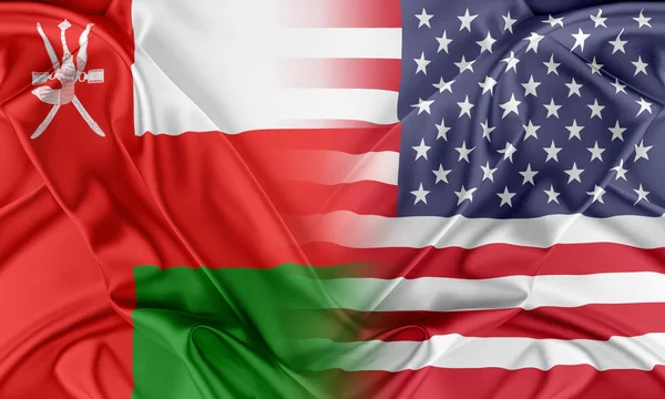 USA och Oman — Stockfoto