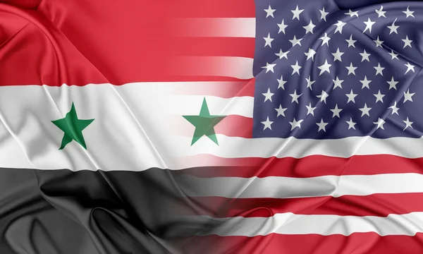 EUA e síria — Fotografia de Stock