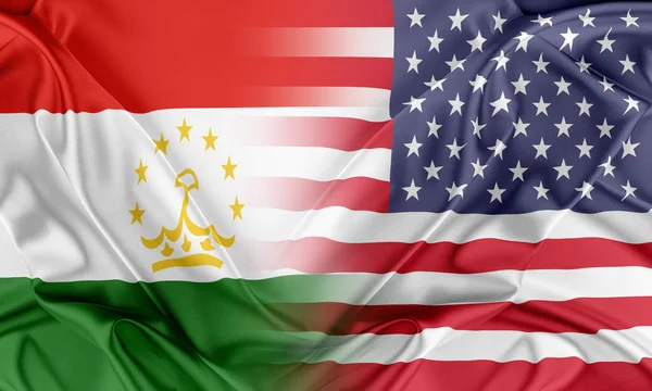 EUA e tajiquistão — Fotografia de Stock