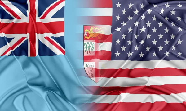 USA-ban és a Fidzsi-szigetek — Stock Fotó