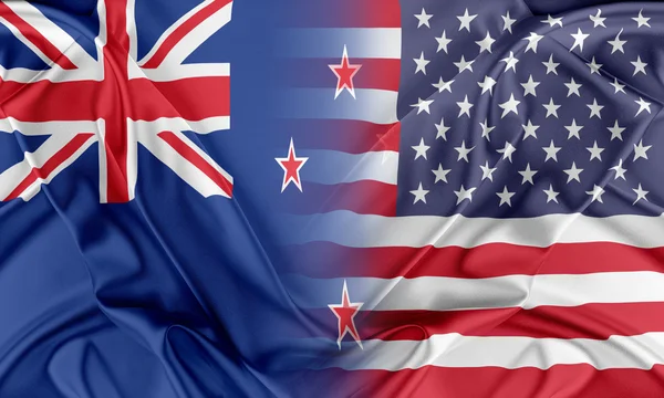 USA und Neuseeland — Stockfoto