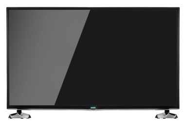 TV üzerinde izole beyaz arka plan ayarlamak.