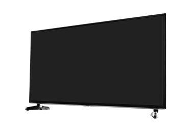 TV üzerinde izole beyaz arka plan ayarlamak.