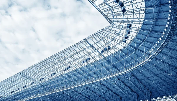 Výstavba stadionu střechy. — Stock fotografie