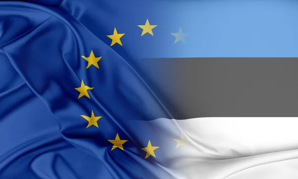 Unione europea ed Estonia . — Foto Stock