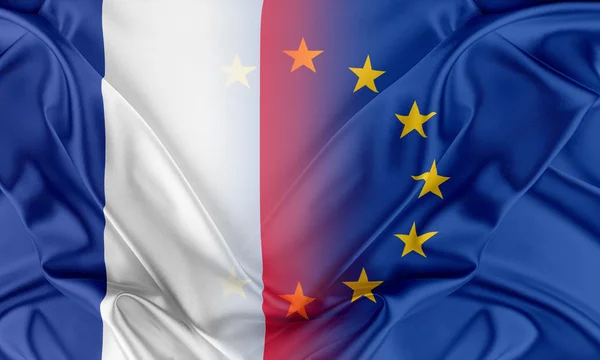 European Union and France. — Stock Photo, Image