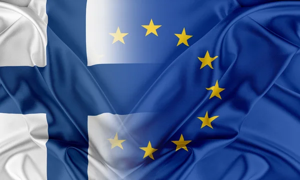 European Union and Finland. — Stock Photo, Image