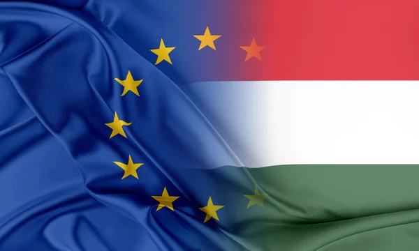 Unione europea e Ungheria . — Foto Stock