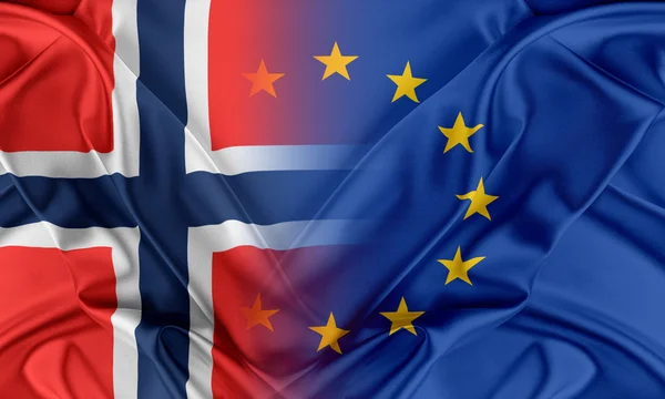 European Union and Norway. — Stock Photo, Image