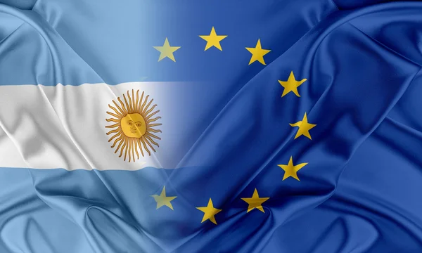 Europäische Union und Argentinien. — Stockfoto