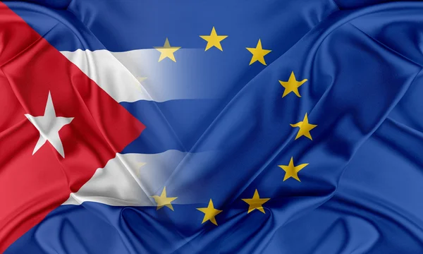European Union and Cuba. — Stock Photo, Image