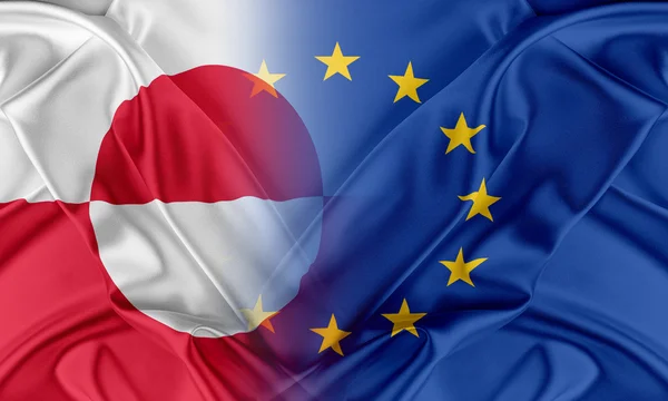 European Union and Greenland. — Stock Photo, Image