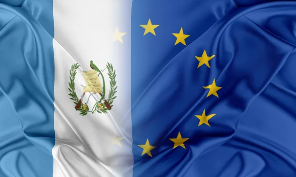 欧州連合とグアテマラ. — ストック写真