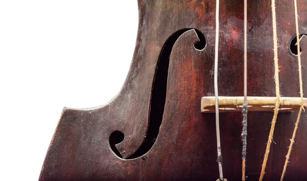 Деревянная скрипка . — стоковое фото