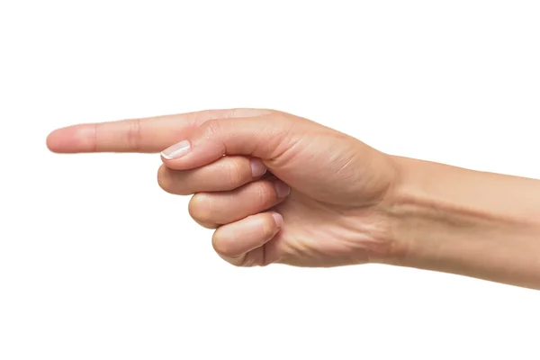 Pointe de main humaine avec doigt — Photo