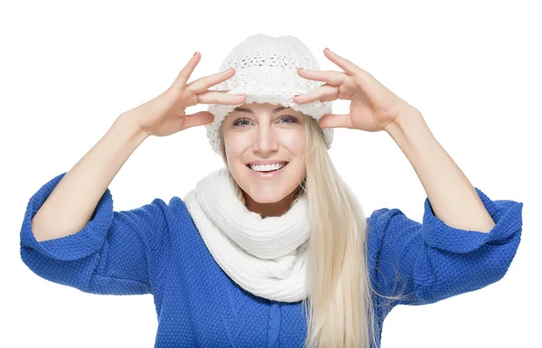 Menina bonita emroupas de inverno . — Fotografia de Stock