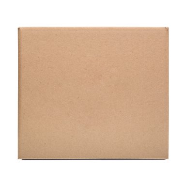 Karton kutu beyaz üzerine.