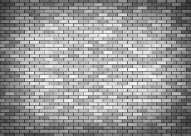 Gri tuğla duvar.