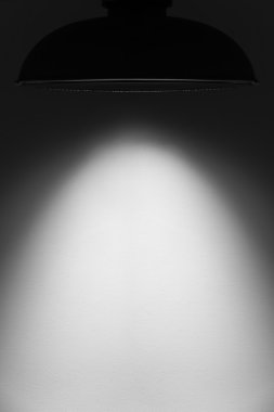 Taş duvar ışıklı spot boş.