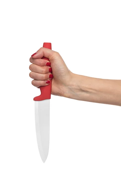 Nóż w ręku. — Zdjęcie stockowe