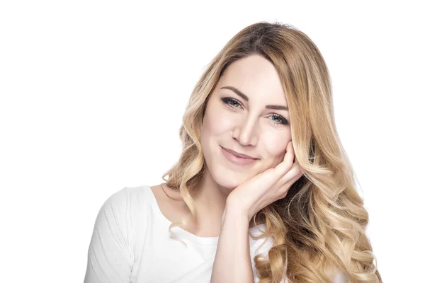 Mujer sonriente atractiva. — Foto de Stock