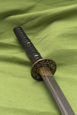 geleneksel Japon samuray kılıcı