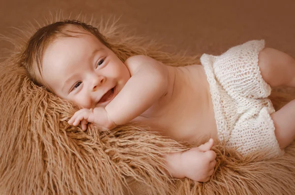 Baby boy laughing — Stock Photo, Image