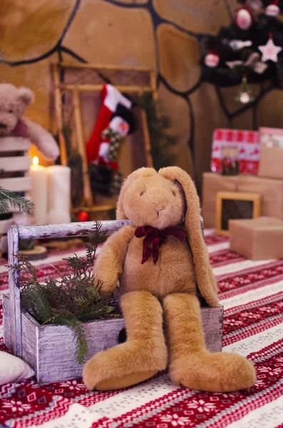 Christmas cozy interior — Stock Photo, Image