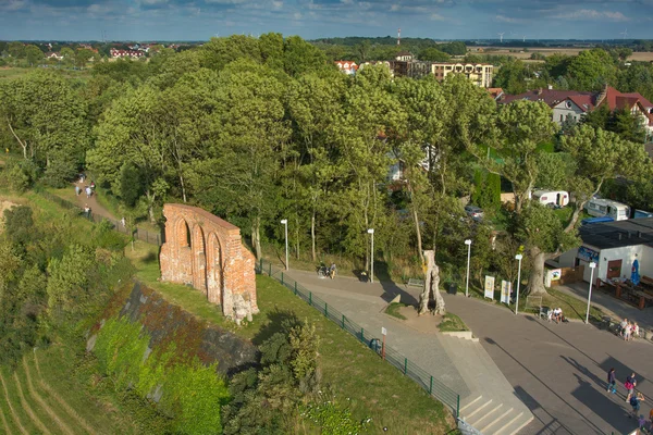 Rewal, Trzesacz pittoreska semesterort vid Östersjön — Stockfoto