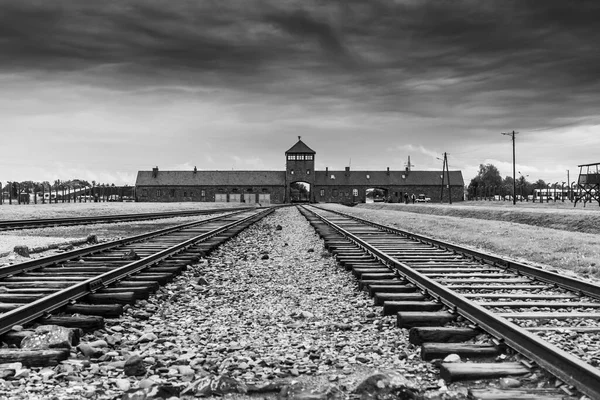 Auschwitz Auschwitz Birkenau Campo Exterminio — Foto de Stock