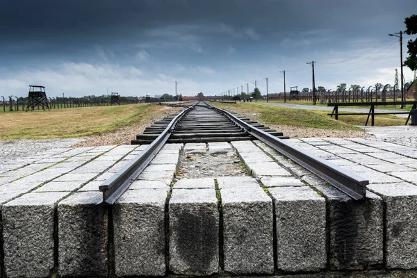 Auschwitz Auschwitz Birkenau Campo Exterminio — Foto de Stock