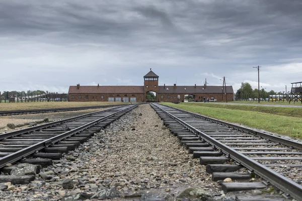 Auschwitz Auschwitz Birkenau Campo Extermínio Fotografias De Stock Royalty-Free