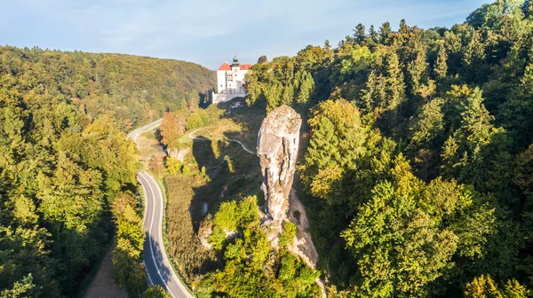 Limestone Cliff Pieskowa Σκάλα Κοντά Στην Κρακοβία Της Πολωνίας Απομονωμένο Royalty Free Φωτογραφίες Αρχείου