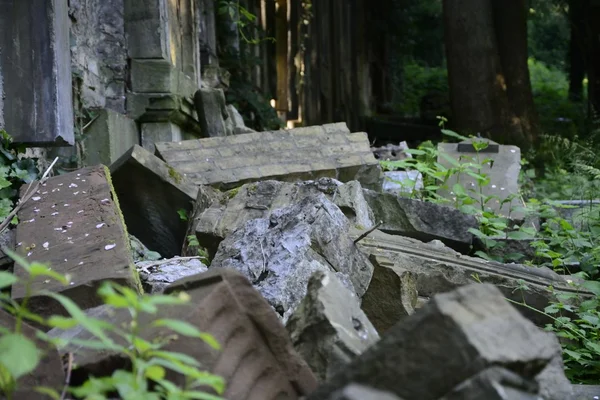 Alter verlassener jüdischer Friedhof — Stockfoto