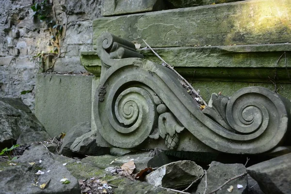 Old abandoned Jewish cemetery — Stock Photo, Image