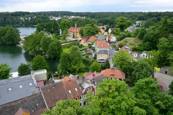 Pärla av marken Lubusz Lagow - landskap av tornet — Stockfoto