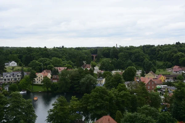 Pärla av marken Lubusz Lagow - landskap av tornet — Stockfoto