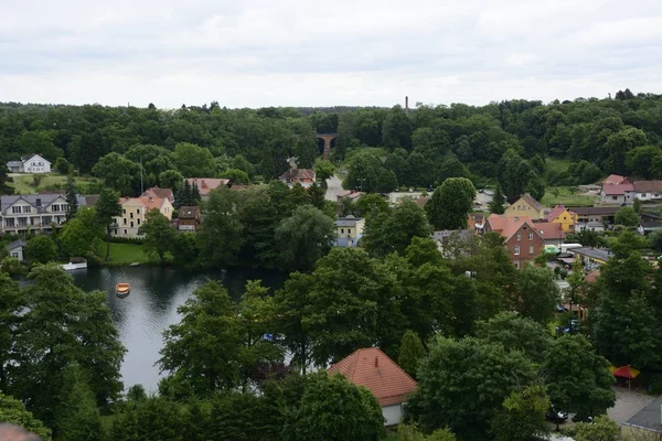 Pärla av marken Lubusz Lagow - landskap av tornet — Stockfoto