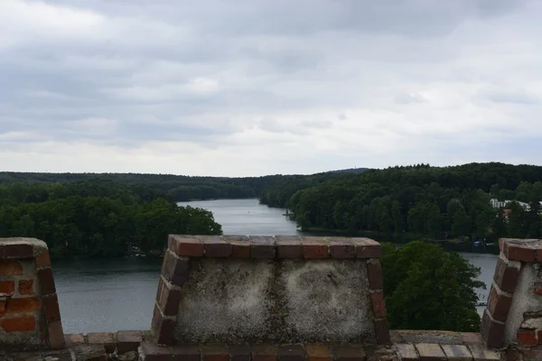 Perla de tierra Lubusz Lagow - paisajes de la torre — Foto de Stock