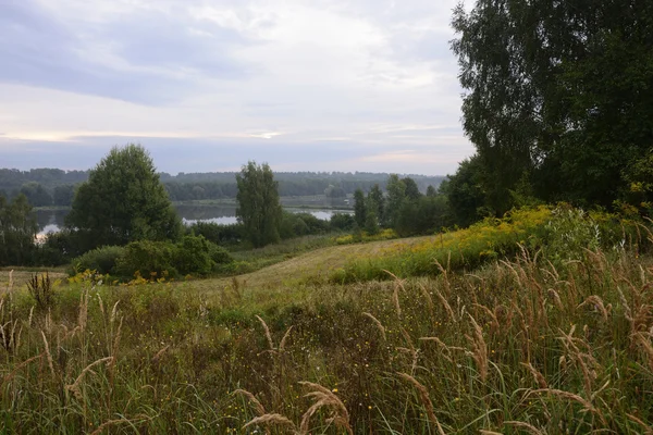 Poza miastem - wiejski krajobraz — Zdjęcie stockowe