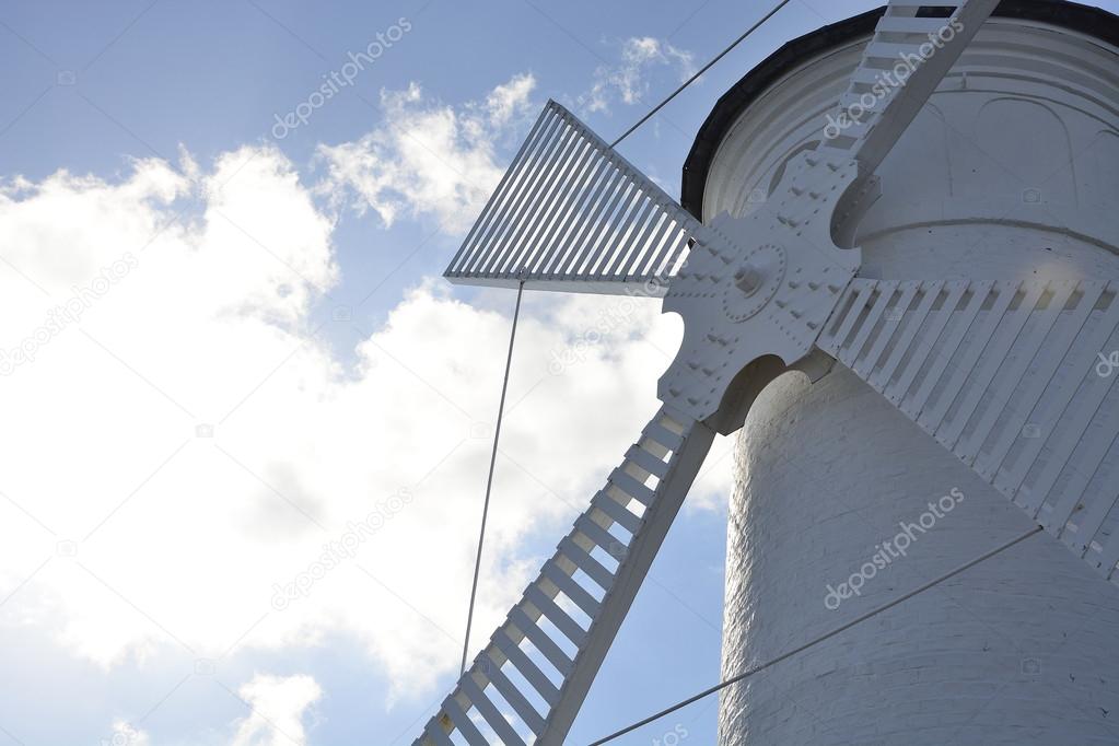 Lighthouse - windmill against the sky - Swinoujscie
